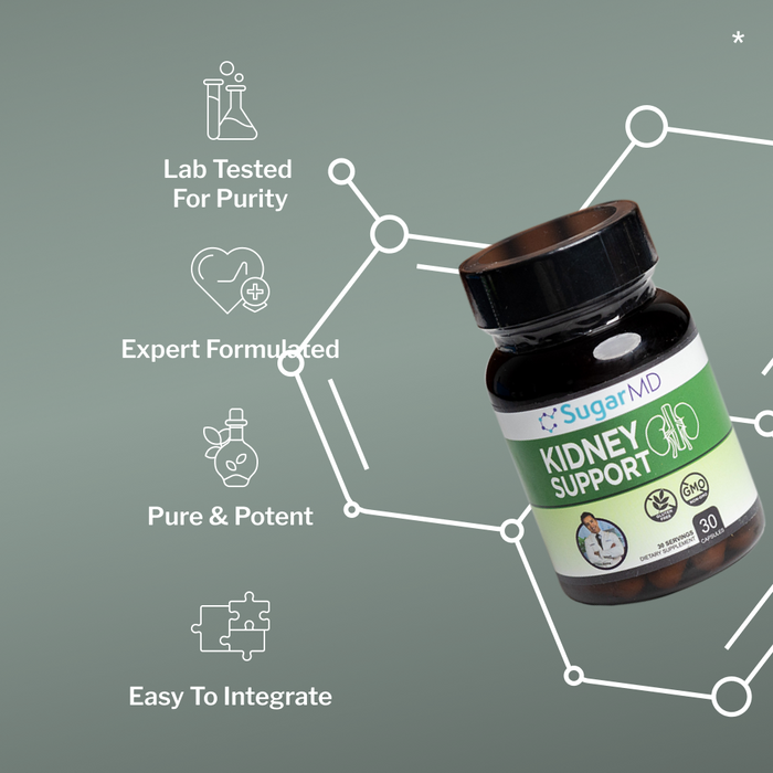 SugarMD Kidney Support Premium Formula – 30 Capsules