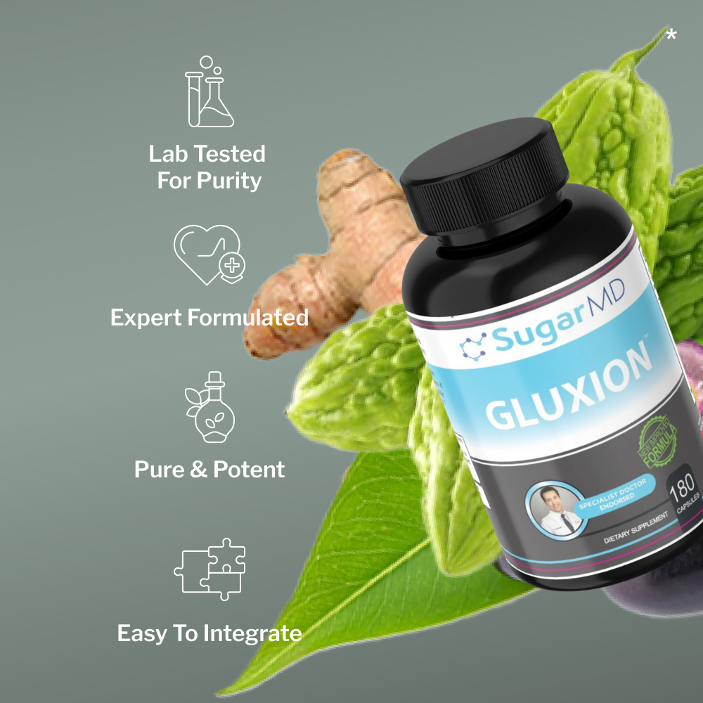 SugarMD Gluxion Glucose Support – 180 Capsules *NEW PRODUCT*