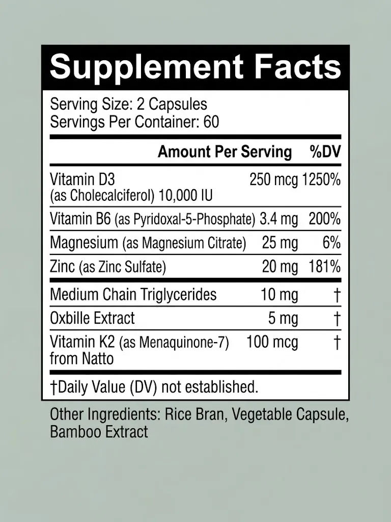D3 & K2 Vitamin Capsule